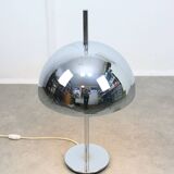 Large Space Age Table Lamp in Chrome, 70s