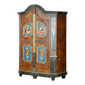 German folk art wedding chest, 1842