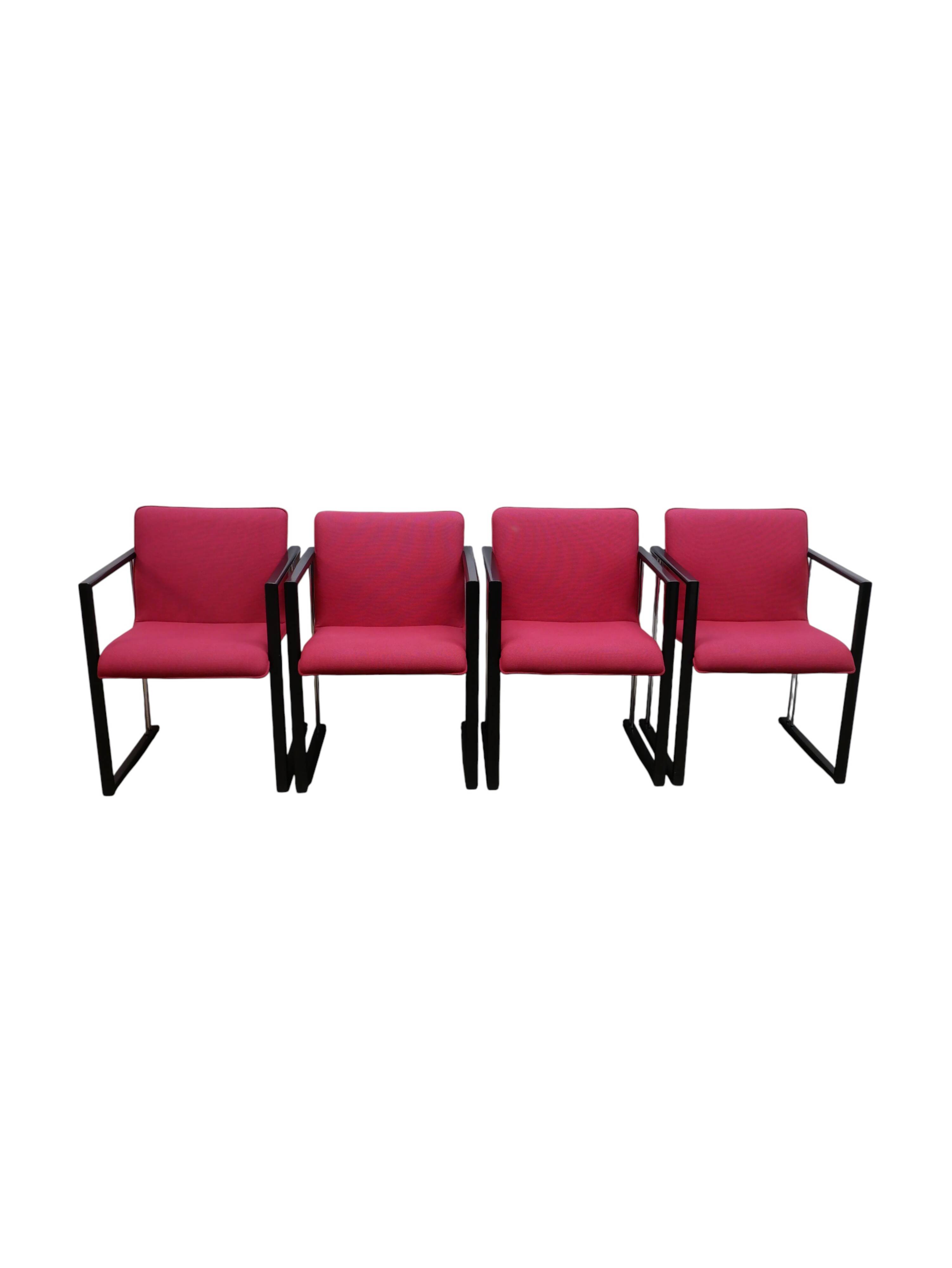 Set of 4 vintage dining chairs, 1980s