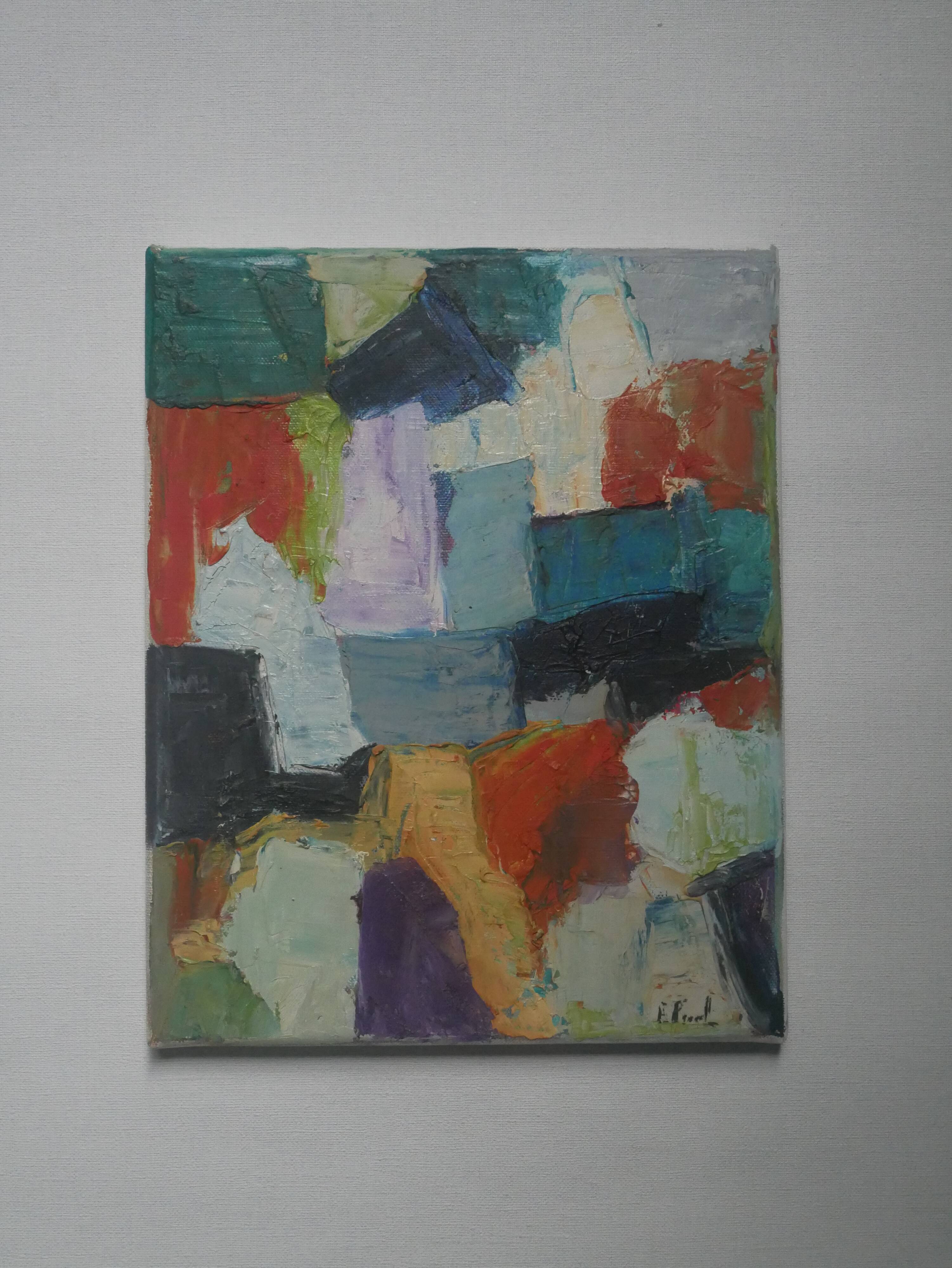 Acrylic painting on canvas contemporary abstract art