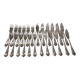 12 forks, 12 silver-plated fish knives Boulenger LXV