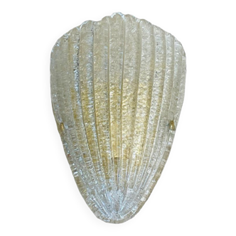 Vintage shell Murano wall lamp