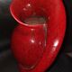 Vase coeur de rose en céramique par Fred et Andrée Stocker vers 1950