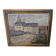 Oil on Panel Painting Animated Landscape Village Signed Gaëtan MONTAGNEY 1888