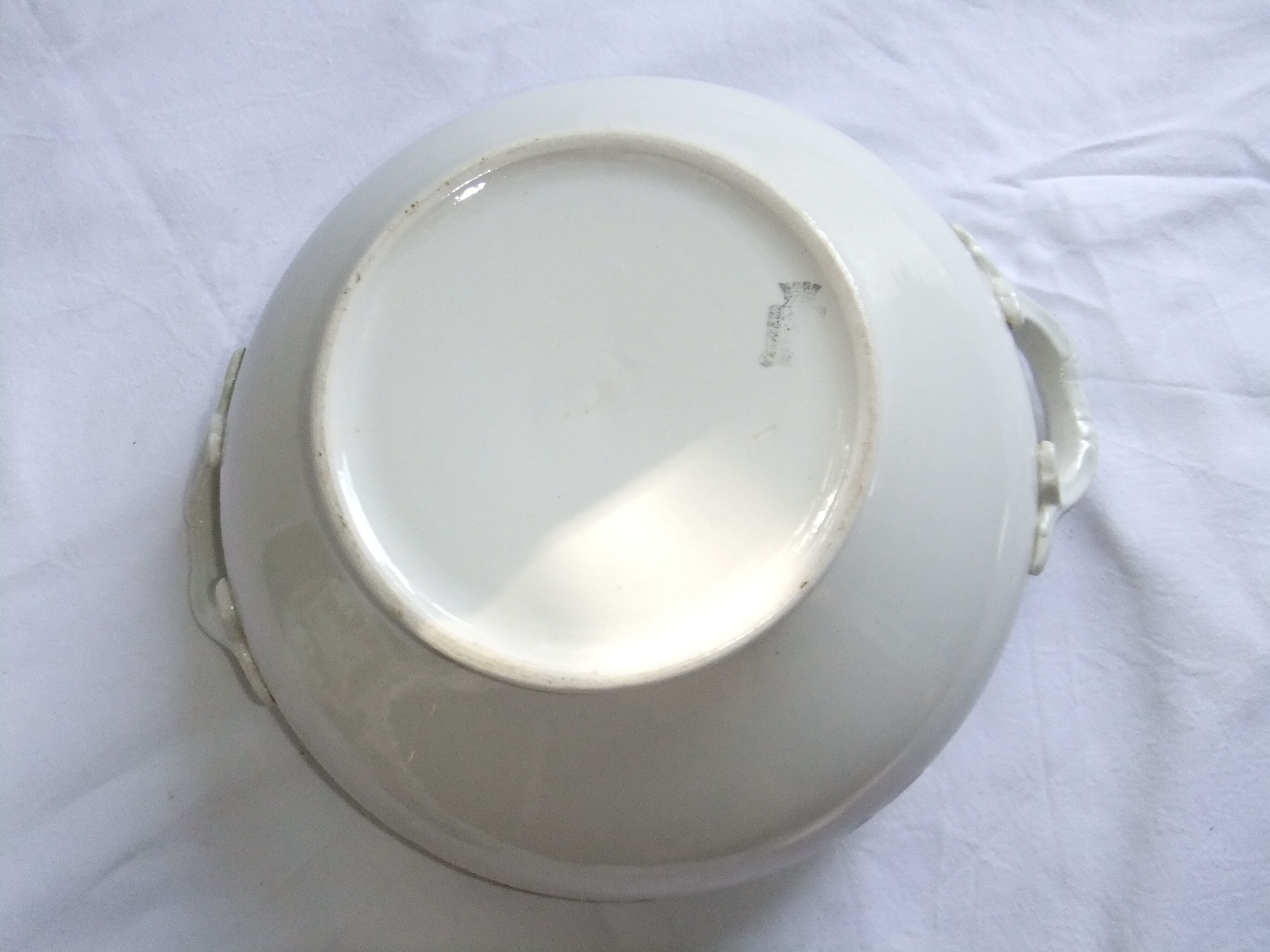 Old earthenware tureen Niderviller Moselle large format covered pot