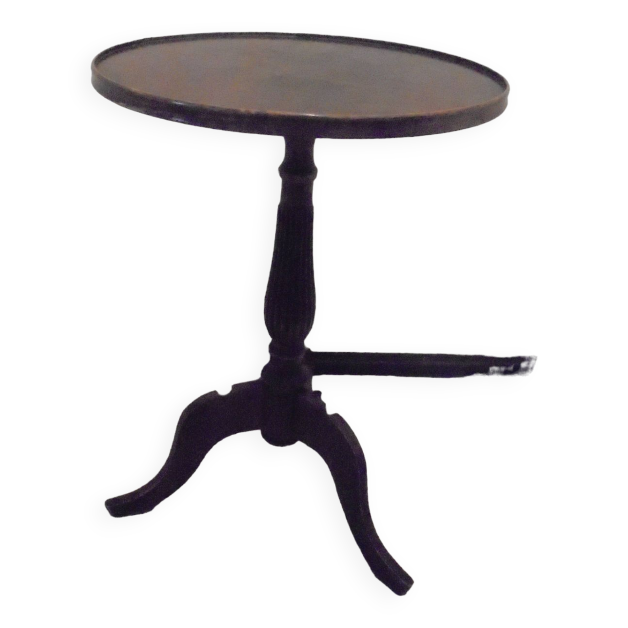 wooden pedestal table