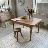 Walnut farmhouse table + extensions