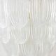 Translucent white Murano glass chandelier. Italy, contemporary work.