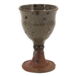 Stoneware chalice-style stemmed glass by Jean Linard, 1960s