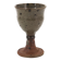 Verre à pied type calice en grès de Jean Linard, années 60