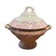 Soupière in earthenware iron earth Sarreguemines service Edge 1900