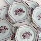 Set of 12 flat plates Badonviller, model "Armor"