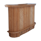 Meuble rangement en rotin et bambou