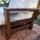 Vintage brutalist sofa in ecru bouclé fabric, 2/3 seater, 1970s