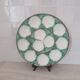 Ceramic scallop serving dish / Barbotine