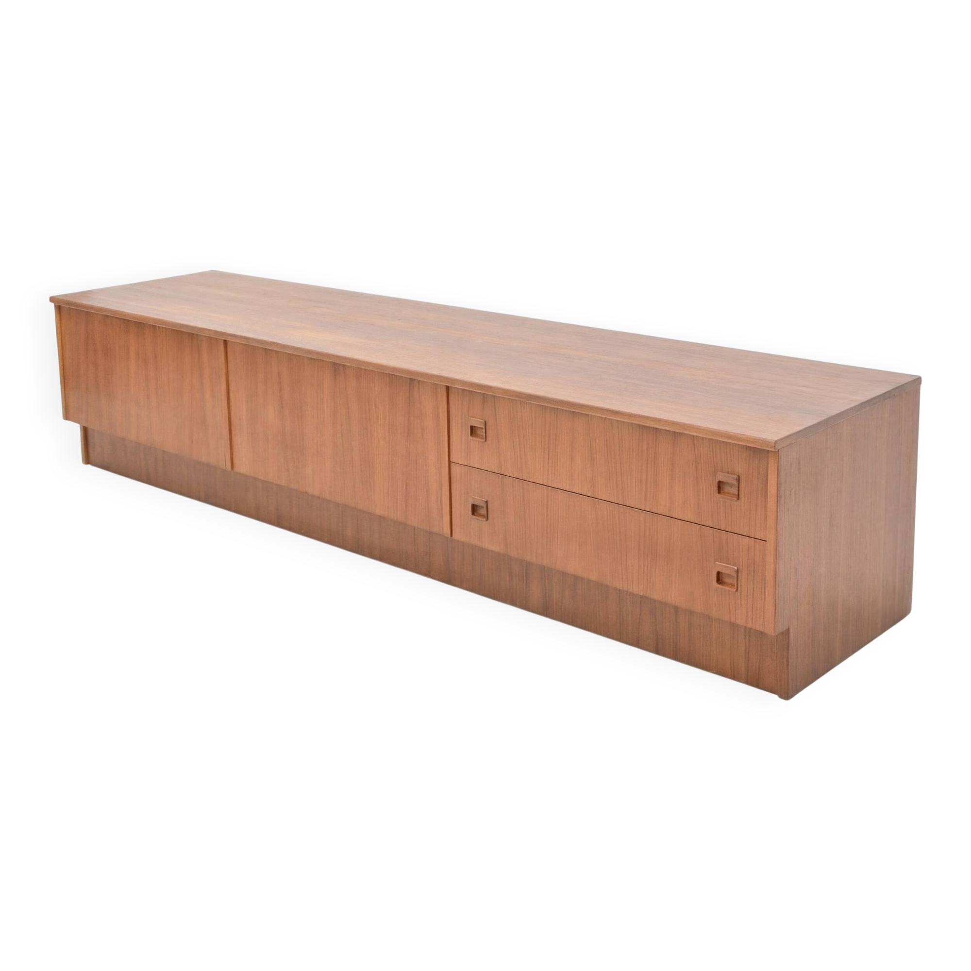 Enfilade basse scandinave vintage restaurée teck