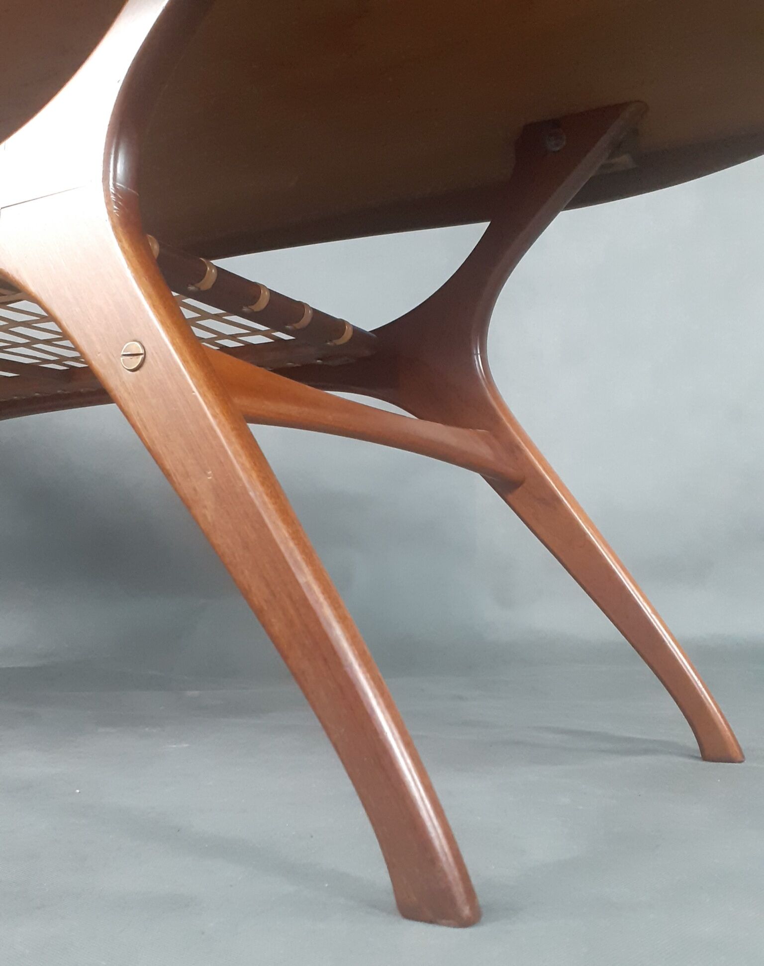 Teak & Fluted coffee table by Olav Laupsa for Sola Møbler, Vintage Norwegian 1960s