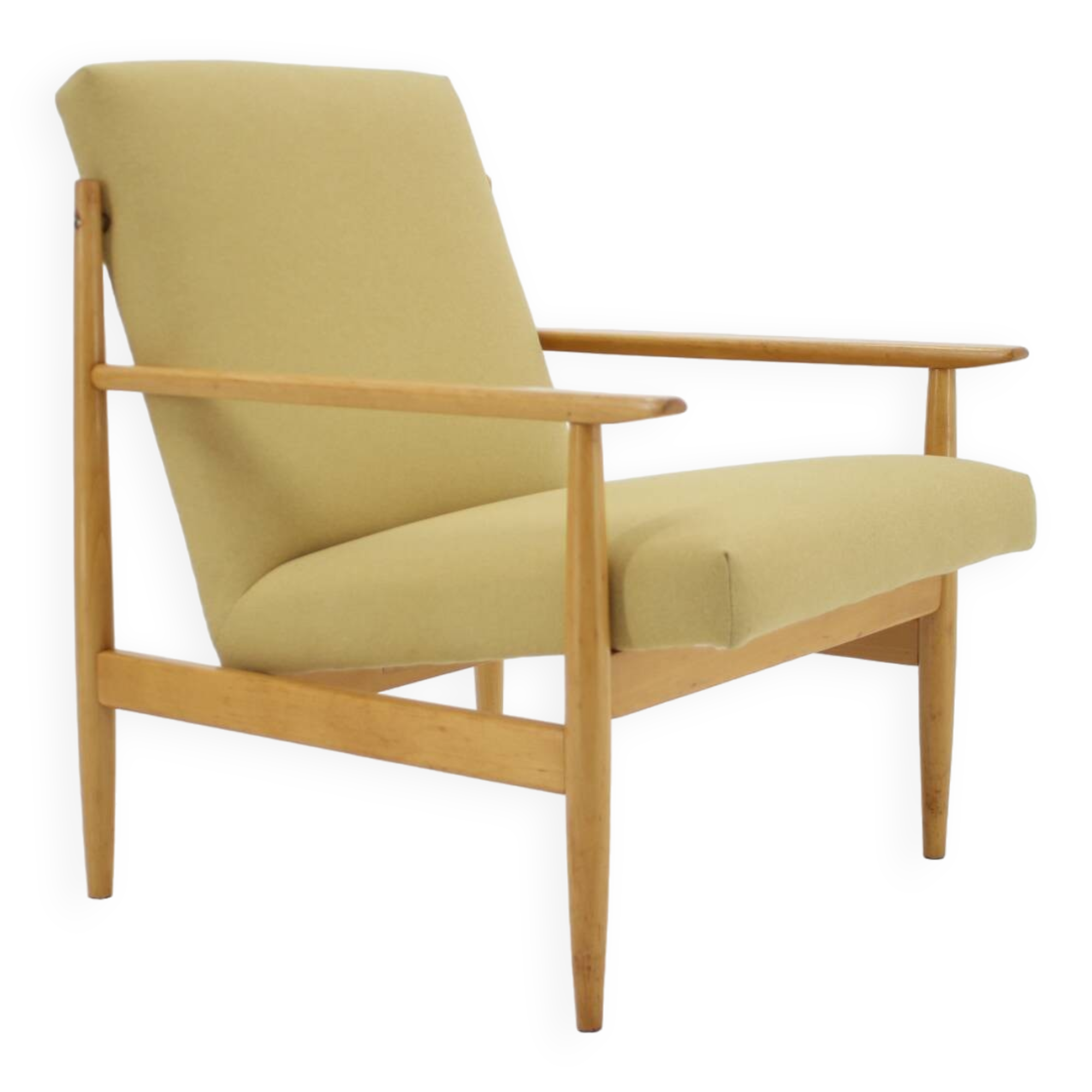 1960s Beech Armchair, Czechoslovakia