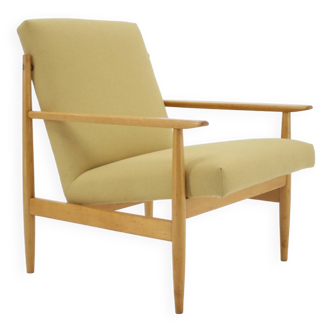 Fauteuil en hêtre des années 1960, Tchécoslovaquie