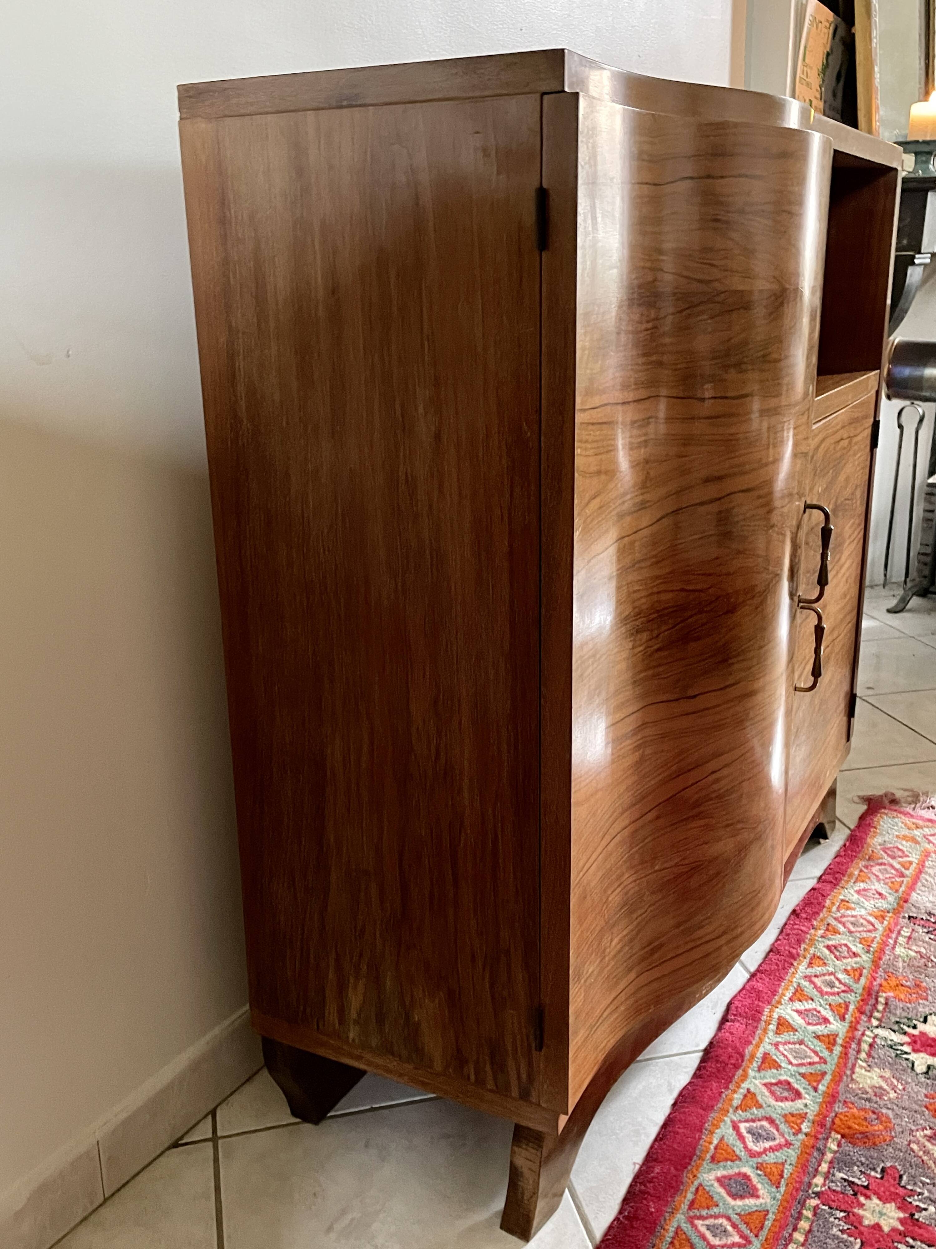 Small Art-Deco mustache piece of furniture