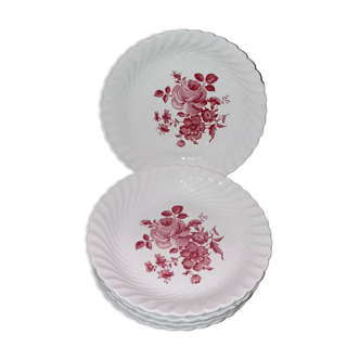 Assiettes porcelaine Lunéville