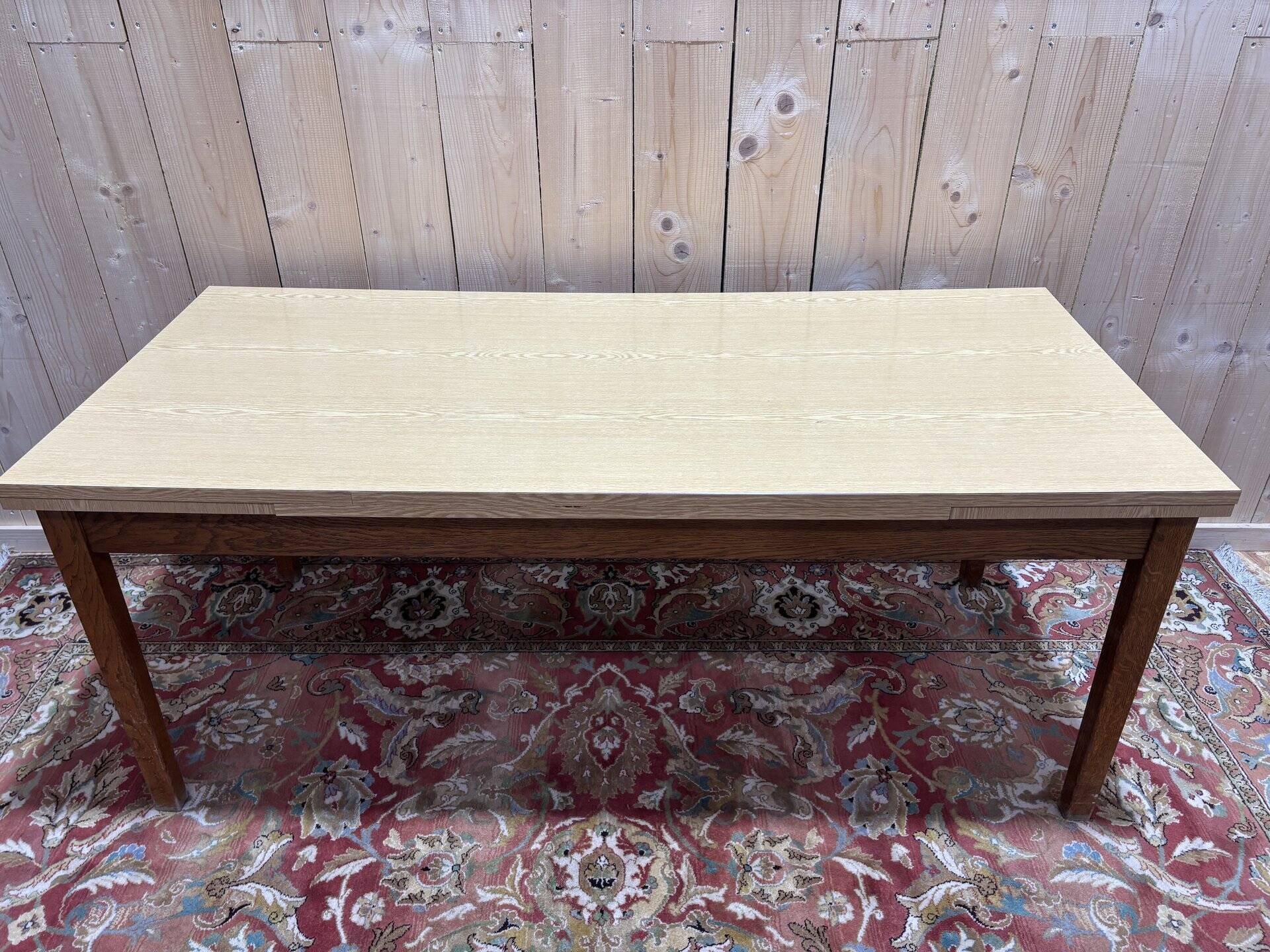 Oak and Formica dining table