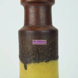 1960s 70s vintage scheurich VASE model 205-32 matte glaze shades of yellow