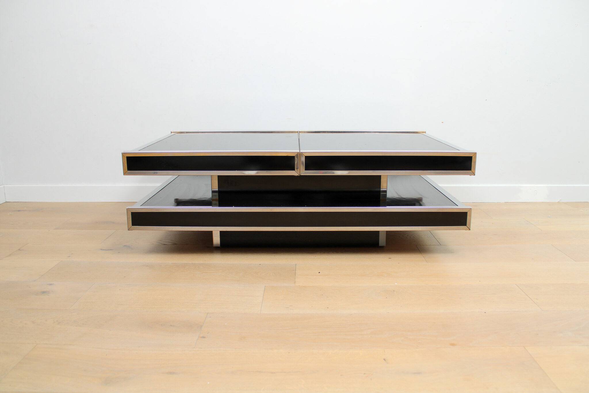 A vintage mid-century Willy Rizzo coffee table for Mario Sabot