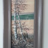 Tableau ancien représentant un paysage