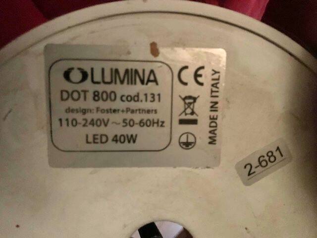 Luminaire Dot 800 design by Norman Foster, Partners edition 2015