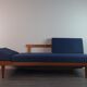 Norwegian daybed sofa teak and fabric by ekornes, 1960s