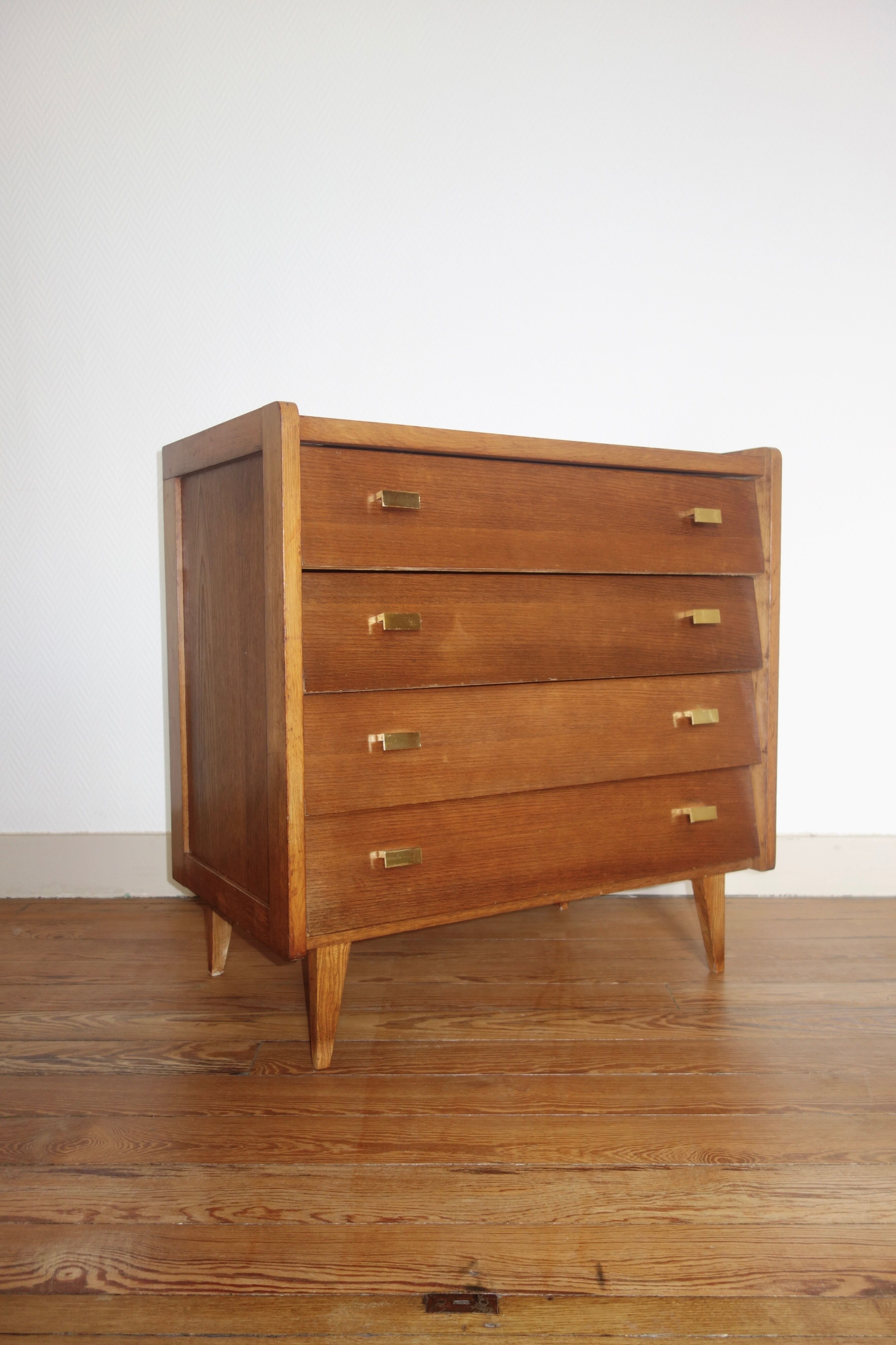 Chest of drawer 50's compass feet