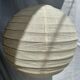 Average suspension in rattan and natural linen, Japanese-style, round D:40.