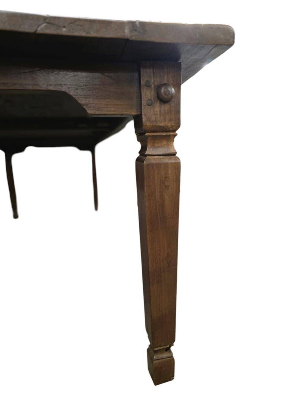 Table de salle à manger/table de ferme vintage XL en bois robuste