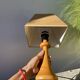Light turned wood lamp o