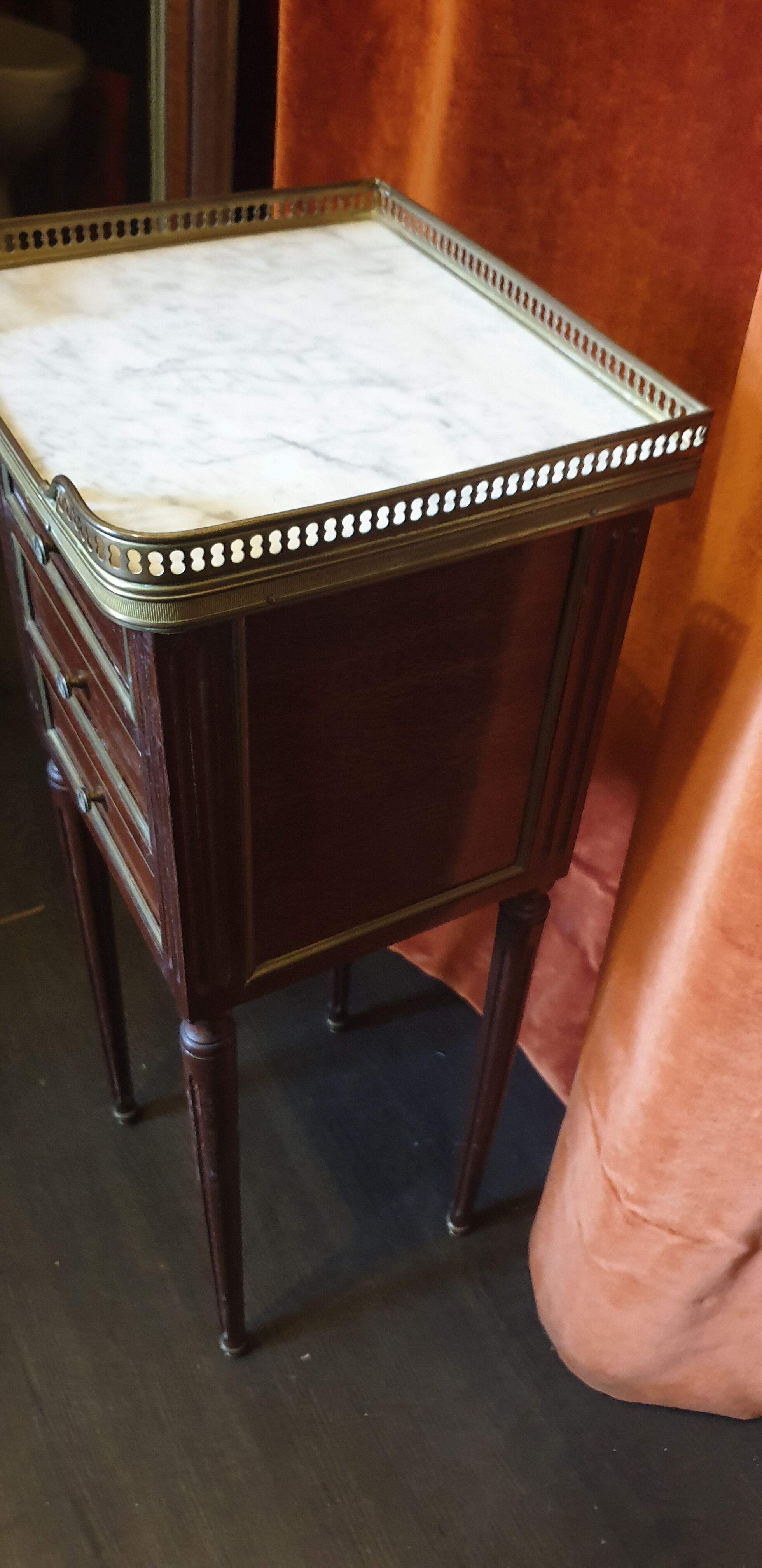 Mahogany bedside Louis XVI