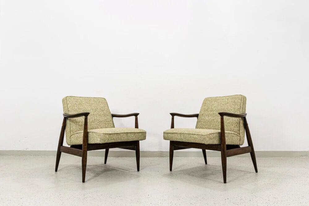 Mid Century Armchairs By Juliusz Kędziorek, Poland, 1960s, Set Of 2