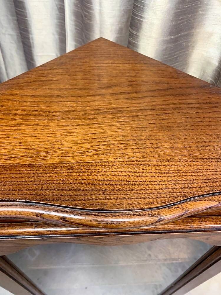 Louis XV style corner showcase