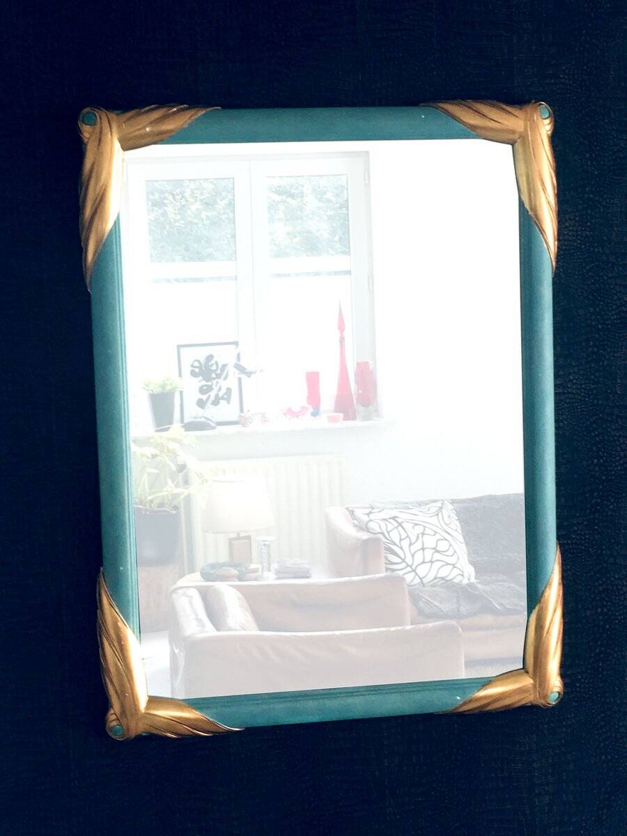 Hollywood Regency Style Framed Mirror from Deknudt, Belgium, 1970s