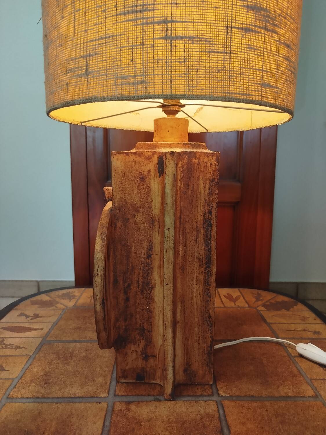 Ceramic lamp R. CAPRON & J. DERVAL Vallauris