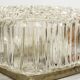 Limburg Glashütte wall lamp textured molded glass Germany 1960s