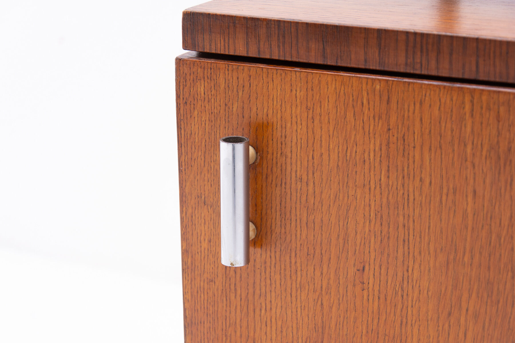 Pair of functionalist chromed night stands by Kovona, 1950’s, Czechoslovakia