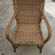 Vintage rattan armchair
