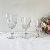 9 vintage red wine glasses
