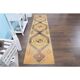1970s Vintage Turkish Oushak Handmade Wool Runner 72x303