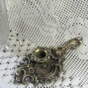 Cave rat bronze candlestick