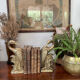Bookend herons in brass style Art Deco 26cm
