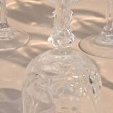 Set of 10 crystal liqueur glasses from Arques.