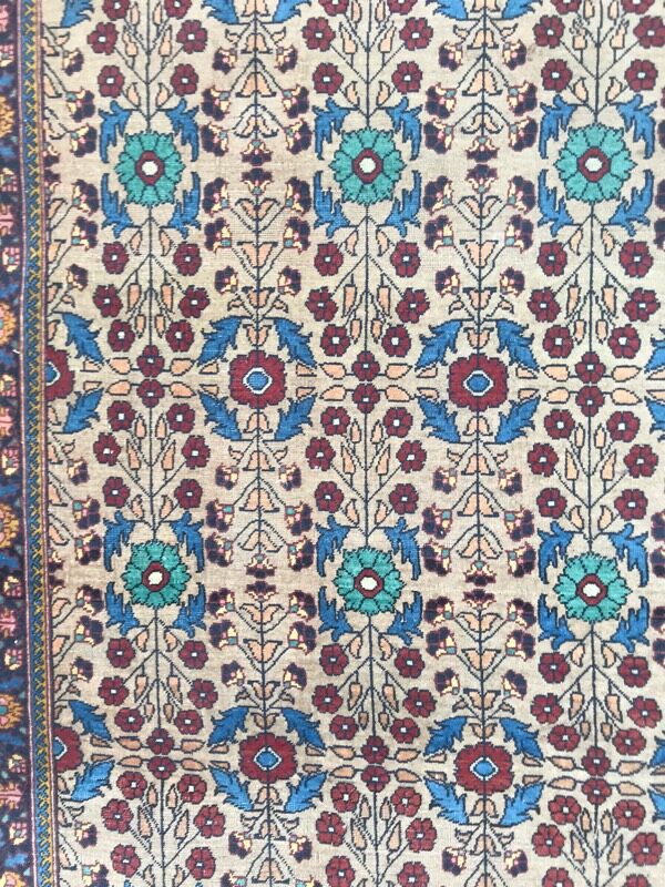 Pretty handmade old persian rug