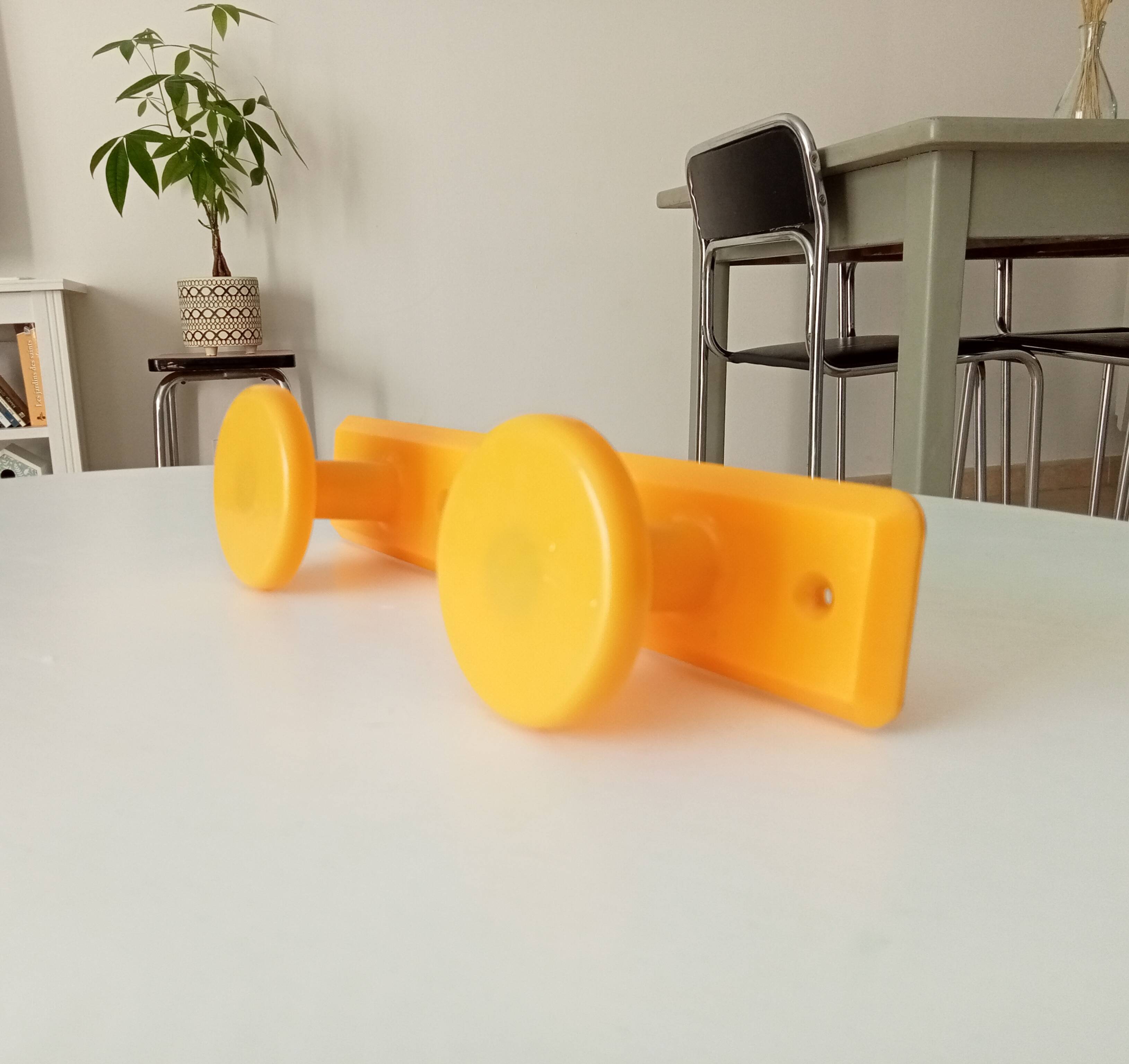 Vintage 80s wall coat rack